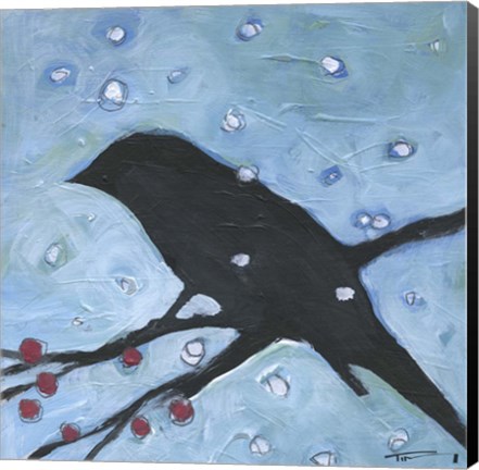 Framed Winter Bird 3 Print