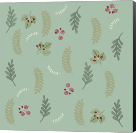 Framed Springn Summer Botanical Leaves Print