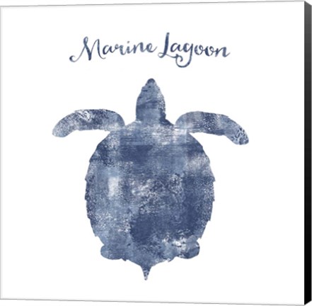 Framed Turtle Marine Lagoon Print