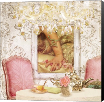 Framed Hotel Regina Paris High Tea Print