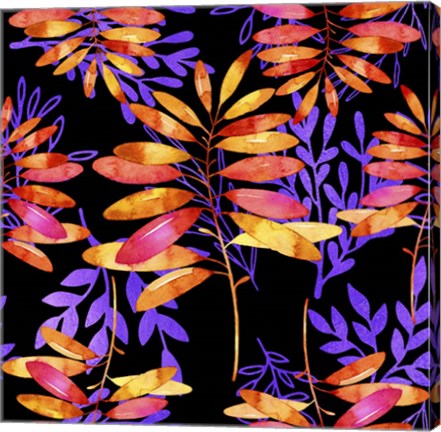 Framed Psychedelic Fall Print
