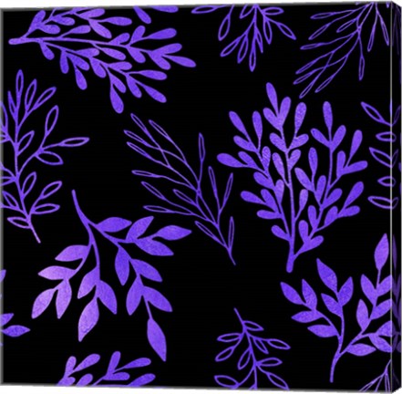 Framed Purple Leaves Print
