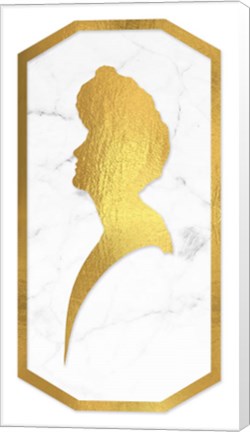 Framed Gibson Girl Cameo Long left Print