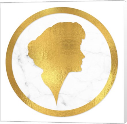 Framed Gibson Girl Cameo right Print