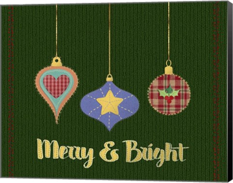 Framed Merry and Bright Print