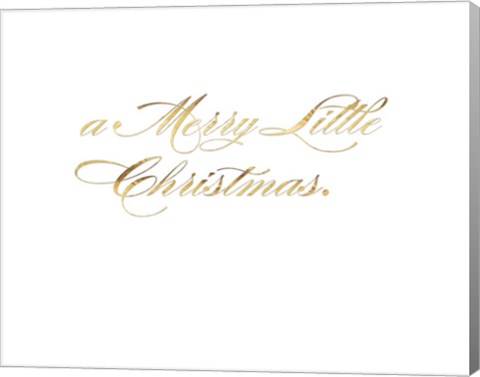 Framed Park Avenue a Merry Little Christmas inside card copy Print
