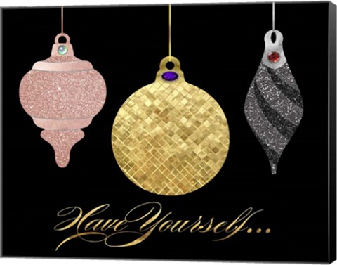 Framed Park Avenue Luxe Ornaments semi-flat Print