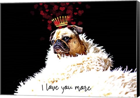 Framed Pug Love Print