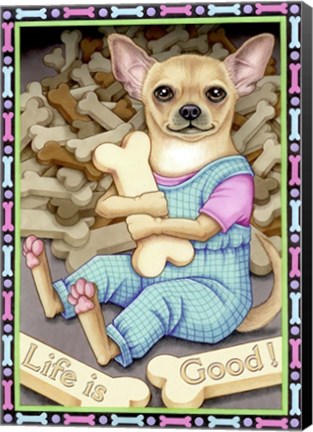 Framed Chihuahua Cookies Print