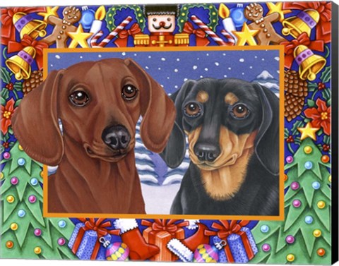 Framed Christmas Border Print