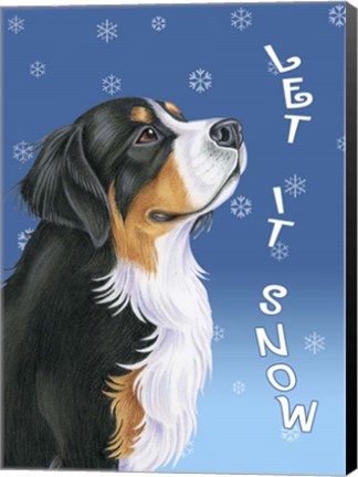 Framed Let It Snow Print