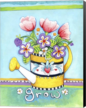 Framed Watering Can Print