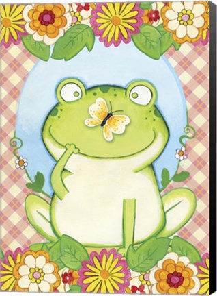 Framed Butterfly Frog Print