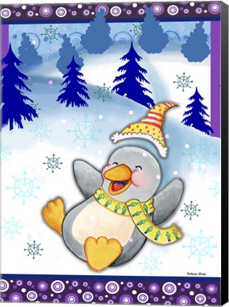 Framed Penguin Slide Print