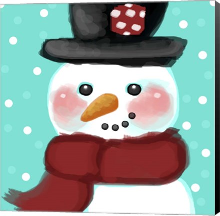 Framed Snowman Print
