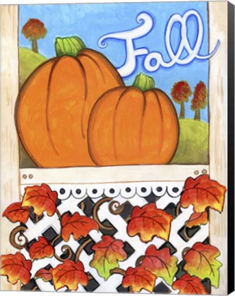 Framed Fall Pumpkins Print
