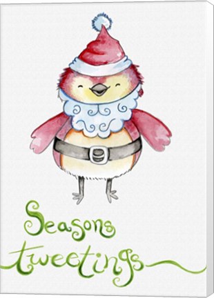 Framed Santa Tweet Print
