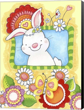 Framed Spring Bunny Print