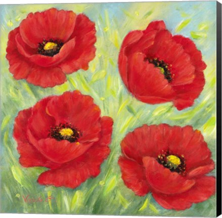 Framed Poppies A Print