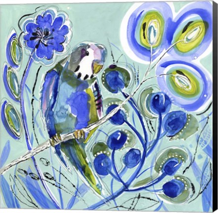 Framed Sweet Blue Print