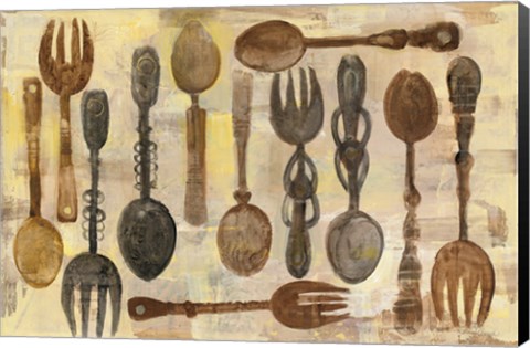 Framed Spoons and Forks Print