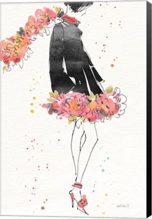 Framed Floral Fashion IV v2 Print