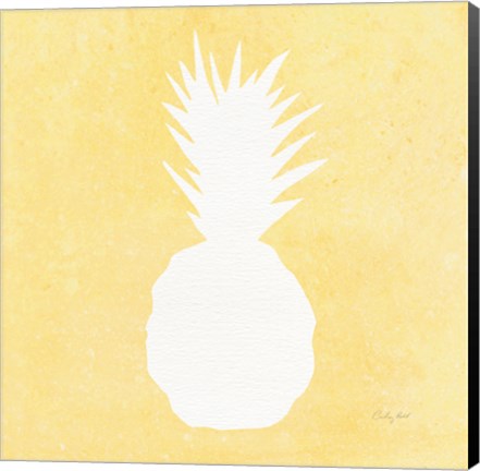 Framed Tropical Fun Pineapple Silhouette II Print