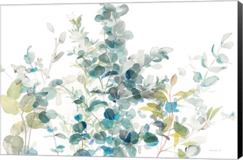 Framed Eucalyptus I White Crop Print