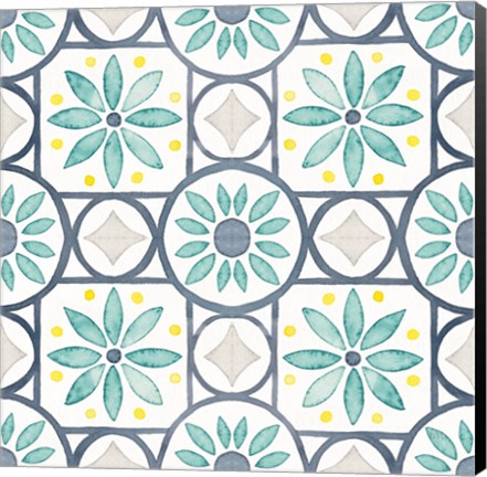 Framed Garden Getaway Pattern XV Print
