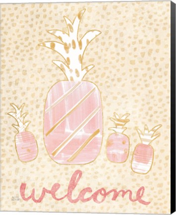 Framed Pineapple Blush II Print