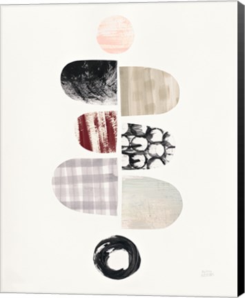 Framed Mod Neutrals I Blush Print