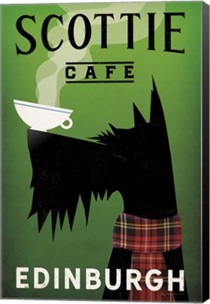 Framed Scottie Cafe Print