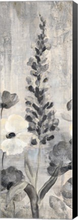 Framed Crystal Raindrops Panel IV BW Print