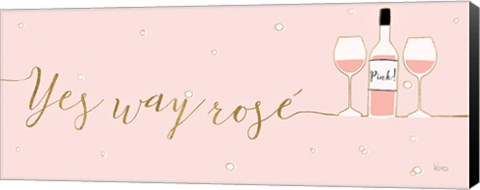Framed Underlined Bubbly II Pink Print