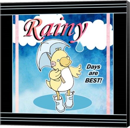 Framed Rainy Days Print