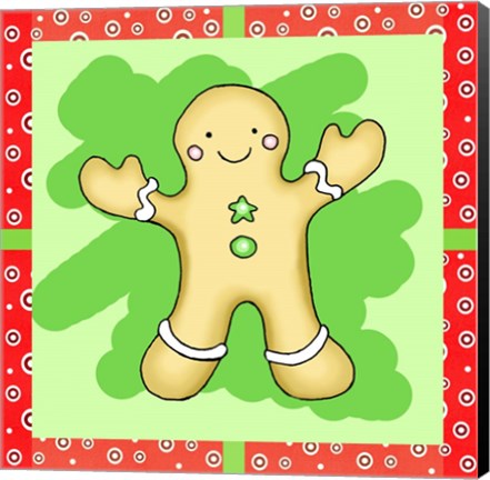 Framed Gingerbread Cookie Print