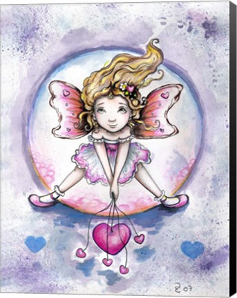 Framed Holding Hearts Print