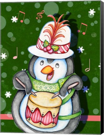 Framed Penguin Drum Print
