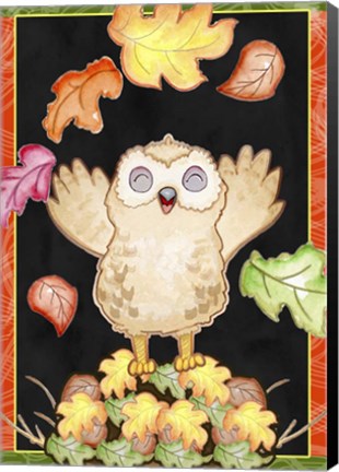 Framed Leaf Pile Print