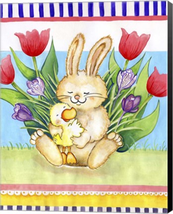 Framed Bunny Hugs Print