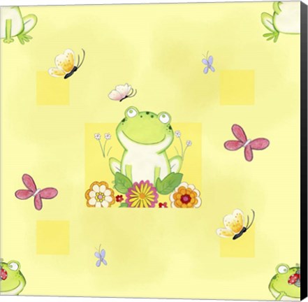 Framed Froggie Friends Print
