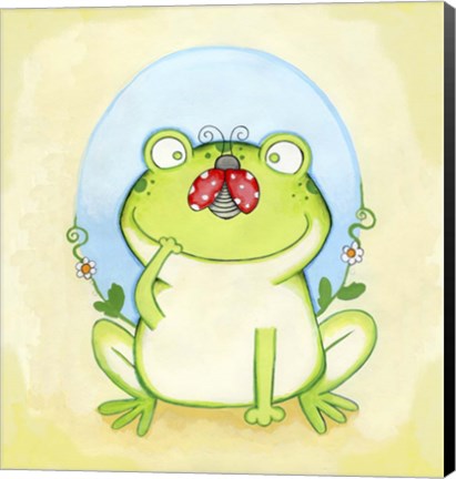 Framed Funny Face Print
