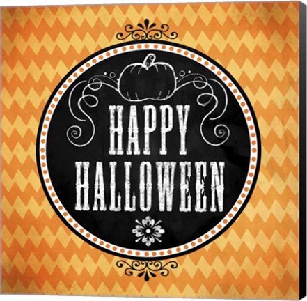Framed Happy Halloween Print