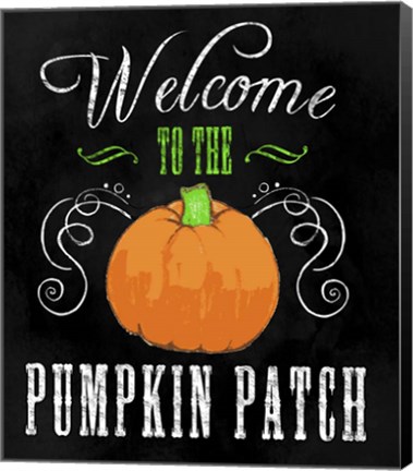 Framed Welcome Pumpkin Patch Print