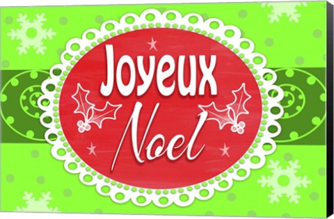 Framed Joyeux Noel Print