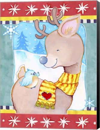 Framed Deer Friends Print