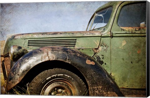 Framed Fender, Ford V8 Print