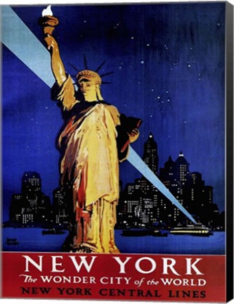 Framed New York Wonder City Print