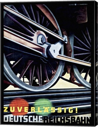 Framed Deutsche Riechsbahn Print