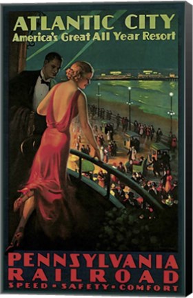 Framed Pennsylvannia Railroad Print